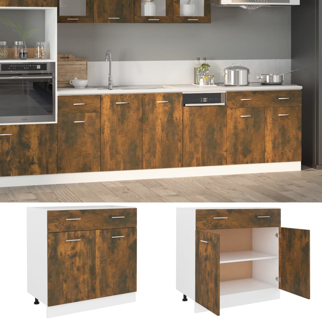 Mobile Pensile “Riga” 40X29,5X60 Cm Rovere Fumo