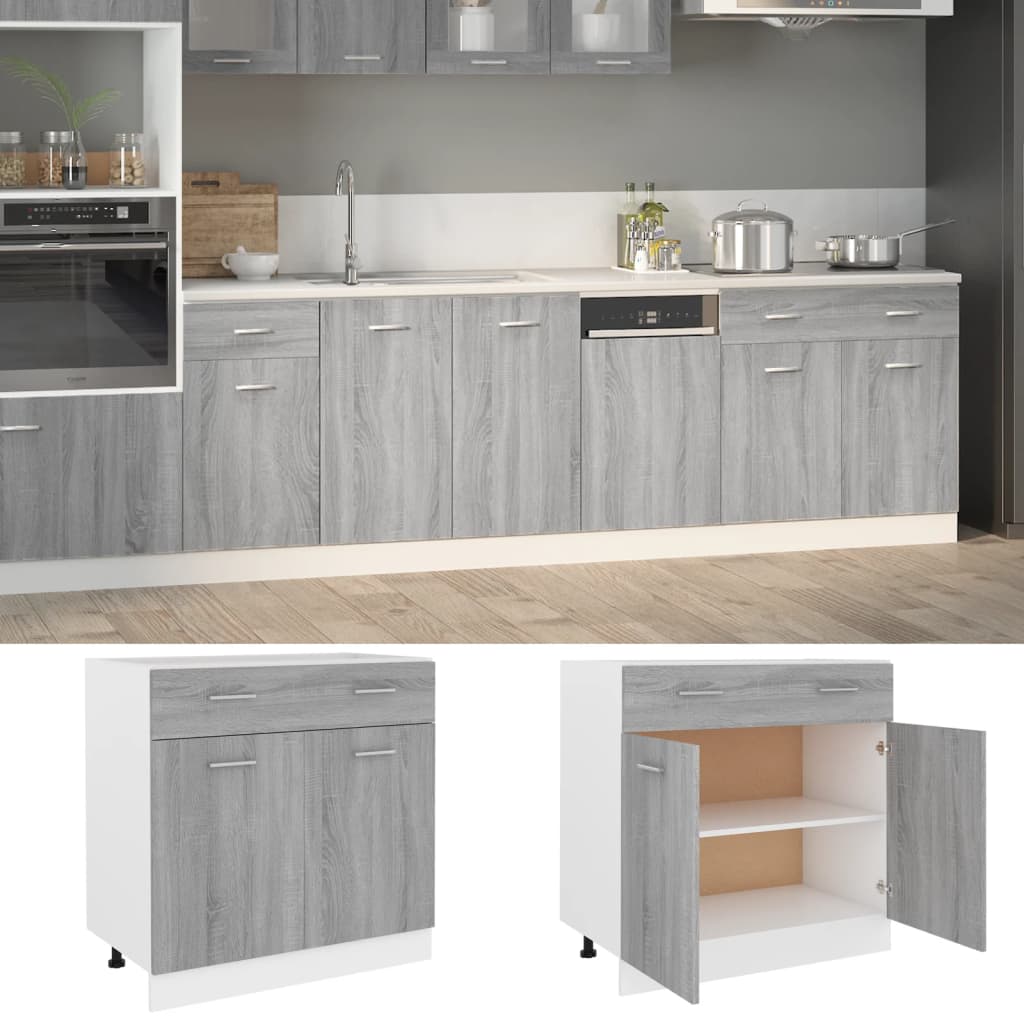Mobile Pensile “Riga” 40X29,5X60 Cm Grigio Sonoma