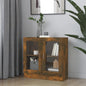Mobile Vetrina 82,5X30,5X150Cm In Legno Multistrato Rovere Fumo