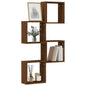 Mensole Cubo Muro 2Pz In Multistrato Rovere Marrone