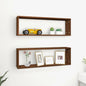 Mensole Cubo Muro 2Pz In Multistrato Rovere Marrone