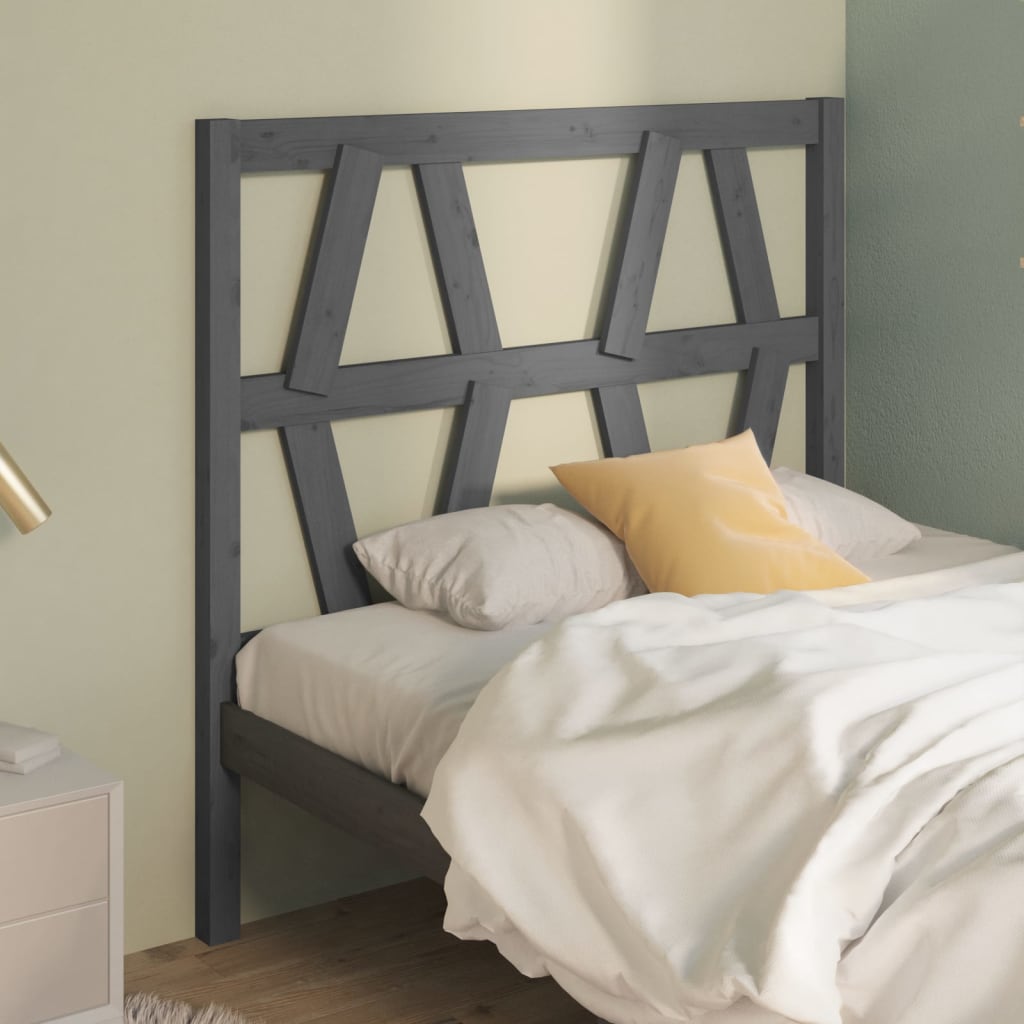 Testiera Per Letto Ambra 81X4X100 Cm In Legno Massello Di Pino