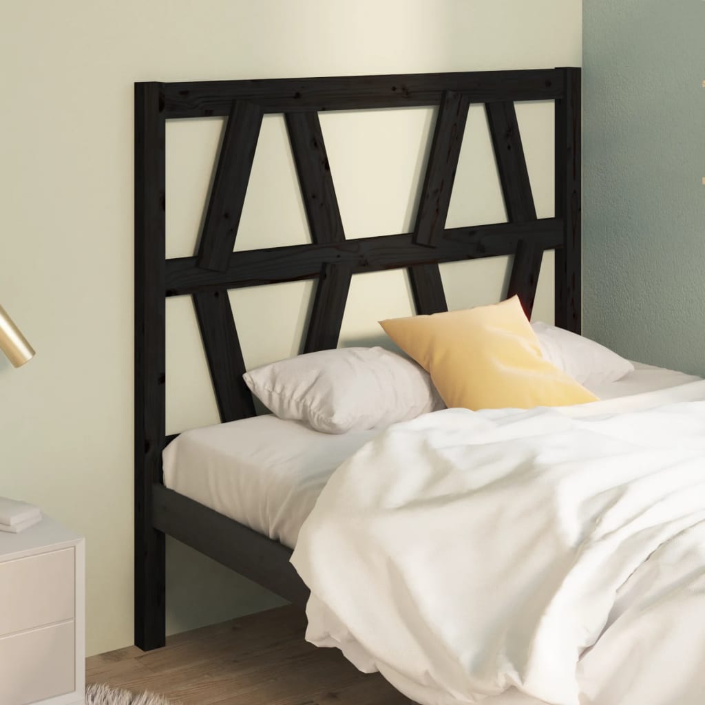 Testiera Per Letto Ambra 81X4X100 Cm In Legno Massello Di Pino