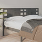 Testiera Per Letto Nera 106X4X100 Cm In Legno Massello Di Pino