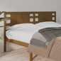 Testiera Per Letto Nera 106X4X100 Cm In Legno Massello Di Pino