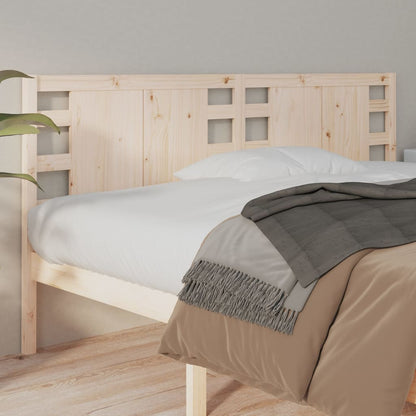 Testiera Per Letto Nera 106X4X100 Cm In Legno Massello Di Pino