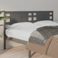 Testiera Per Letto Nera 106X4X100 Cm In Legno Massello Di Pino
