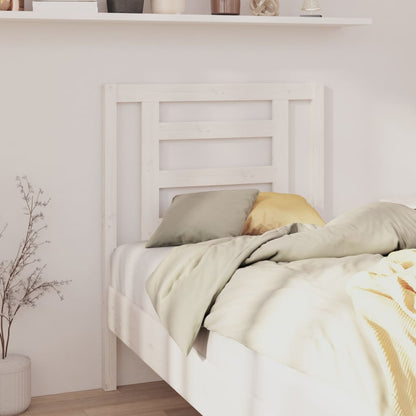 Testiera Per Letto Grigia 186X4X100Cm In Legno Massello Di Pino