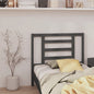 Testiera Per Letto Grigia 186X4X100Cm In Legno Massello Di Pino