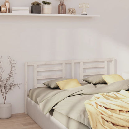 Testiera Per Letto Grigia 186X4X100Cm In Legno Massello Di Pino