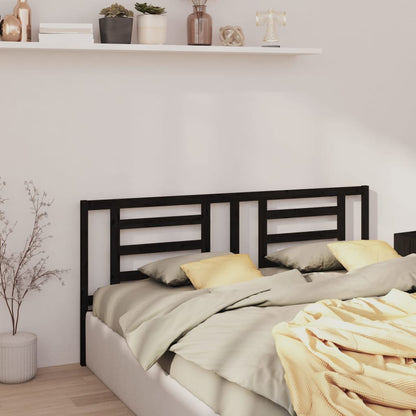 Testiera Per Letto Grigia 186X4X100Cm In Legno Massello Di Pino