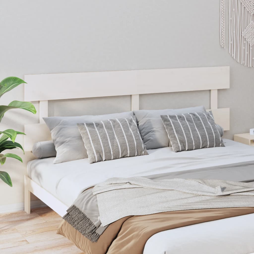 Testiera Per Letto Ambra 154X3X81 Cm In Legno Massello Di Pino