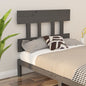 Testiera Per Letto Grigia 138,5X3X81 Cm Legno Massello Di Pino