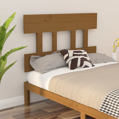 Testiera Per Letto Grigia 138,5X3X81 Cm Legno Massello Di Pino