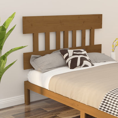 Testiera Per Letto Grigia 138,5X3X81 Cm Legno Massello Di Pino