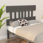 Testiera Per Letto Grigia 138,5X3X81 Cm Legno Massello Di Pino