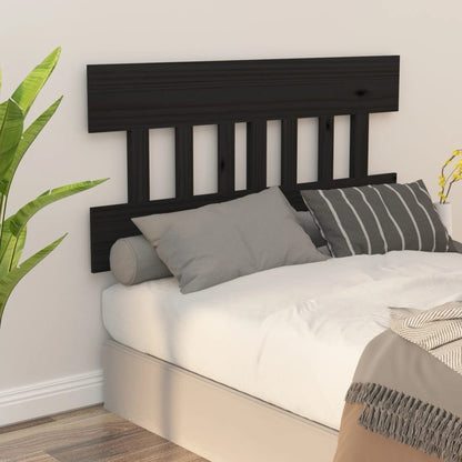 Testiera Per Letto Grigia 138,5X3X81 Cm Legno Massello Di Pino