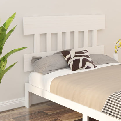 Testiera Per Letto Grigia 138,5X3X81 Cm Legno Massello Di Pino