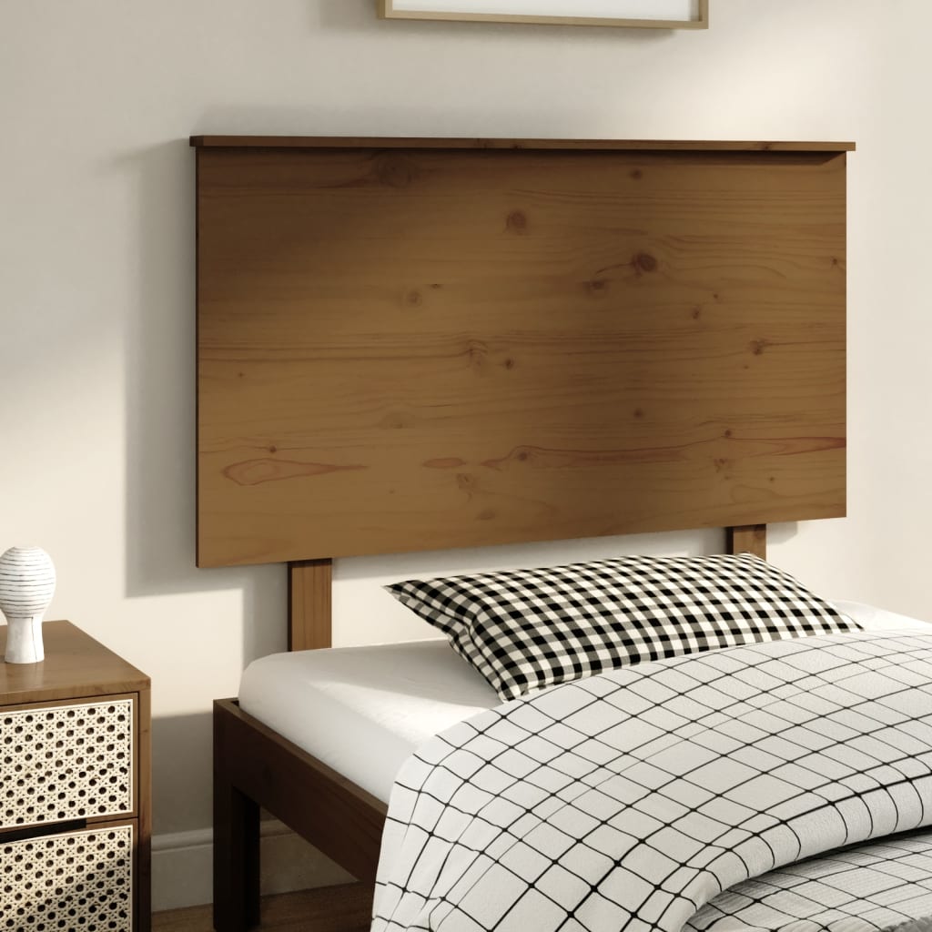 Testiera Per Letto Ambra 79X6X82,5 Cm In Legno Massello Di Pino