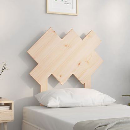 Testiera Per Letto Bianca 104X3X80,5 Cm Legno Massello Di Pino