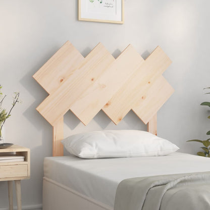 Testiera Per Letto Bianca 104X3X80,5 Cm Legno Massello Di Pino