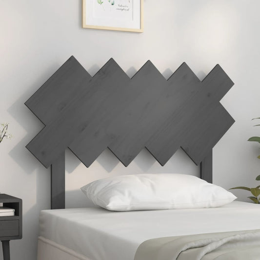 Testiera Per Letto Bianca 104X3X80,5 Cm Legno Massello Di Pino