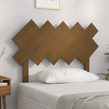 Testiera Per Letto Bianca 104X3X80,5 Cm Legno Massello Di Pino