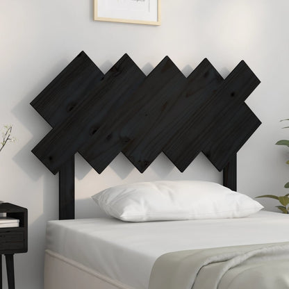 Testiera Per Letto Bianca 104X3X80,5 Cm Legno Massello Di Pino