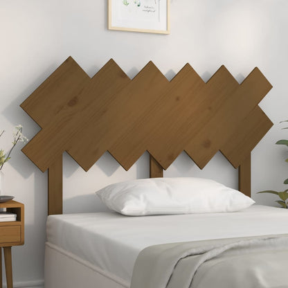Testiera Per Letto Bianca 104X3X80,5 Cm Legno Massello Di Pino