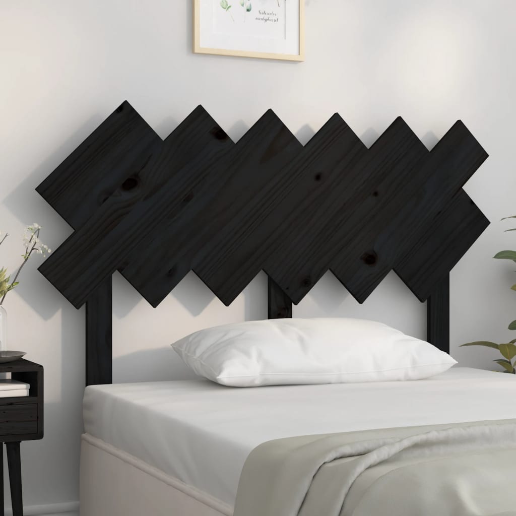 Testiera Per Letto Bianca 104X3X80,5 Cm Legno Massello Di Pino