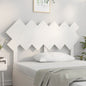Testiera Per Letto Bianca 104X3X80,5 Cm Legno Massello Di Pino
