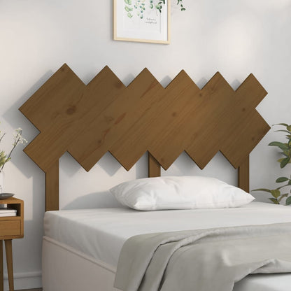Testiera Per Letto Bianca 104X3X80,5 Cm Legno Massello Di Pino