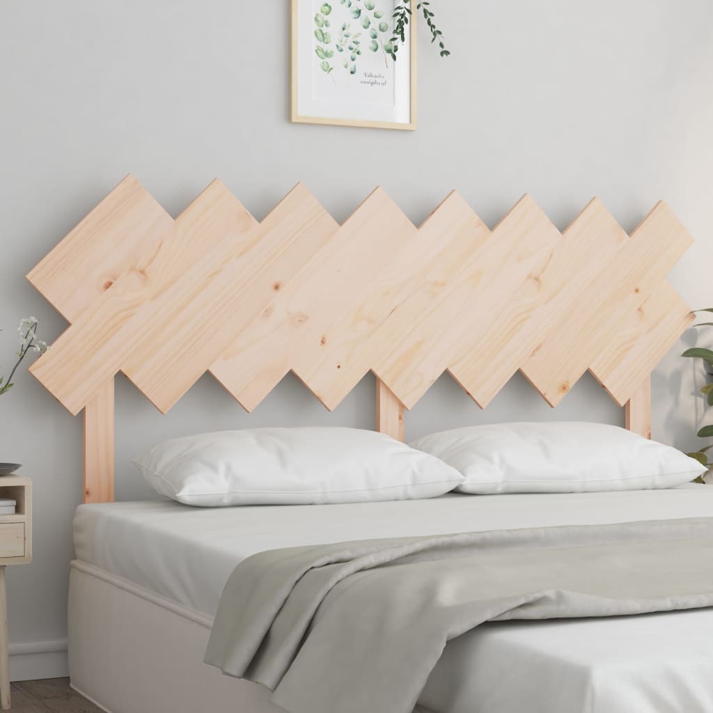 Testiera Per Letto Bianca 104X3X80,5 Cm Legno Massello Di Pino