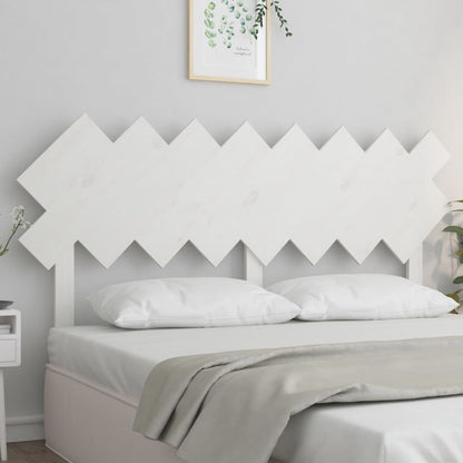 Testiera Per Letto Bianca 104X3X80,5 Cm Legno Massello Di Pino