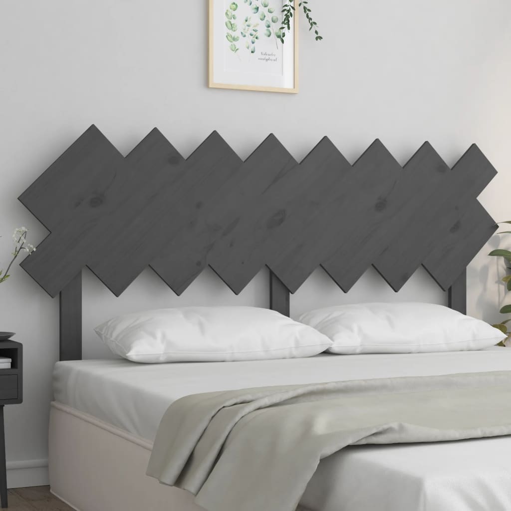 Testiera Per Letto Bianca 104X3X80,5 Cm Legno Massello Di Pino