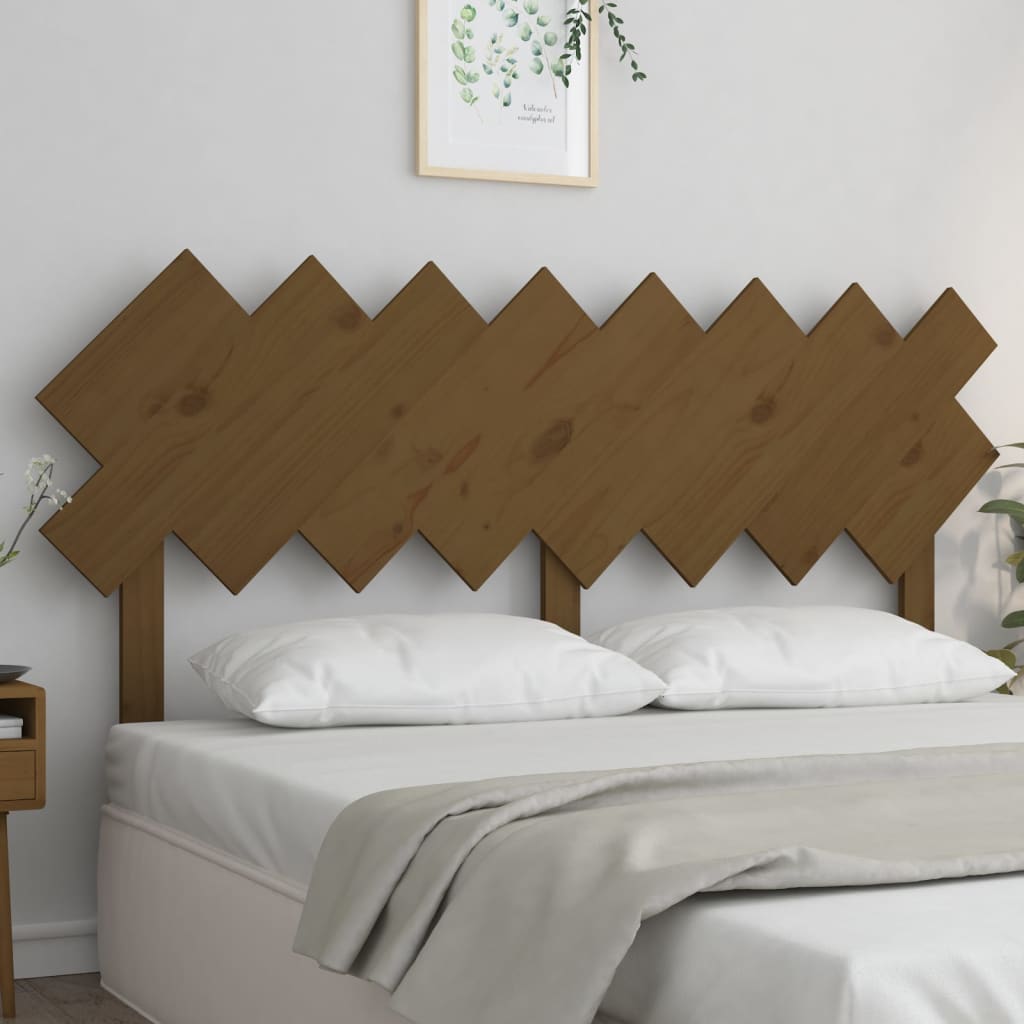 Testiera Per Letto Bianca 104X3X80,5 Cm Legno Massello Di Pino