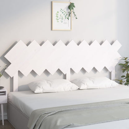 Testiera Per Letto Bianca 104X3X80,5 Cm Legno Massello Di Pino