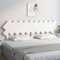 Testiera Per Letto Bianca 104X3X80,5 Cm Legno Massello Di Pino