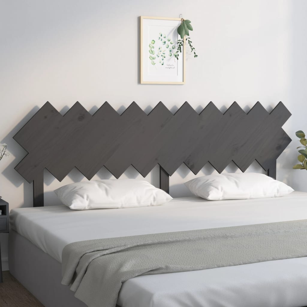 Testiera Per Letto Bianca 104X3X80,5 Cm Legno Massello Di Pino