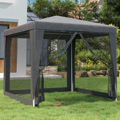 Tenda Per Feste Con 4 Pareti In Rete In Hdpe Antracite