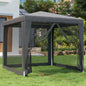 Tenda Per Feste Con 4 Pareti In Rete In Hdpe Antracite
