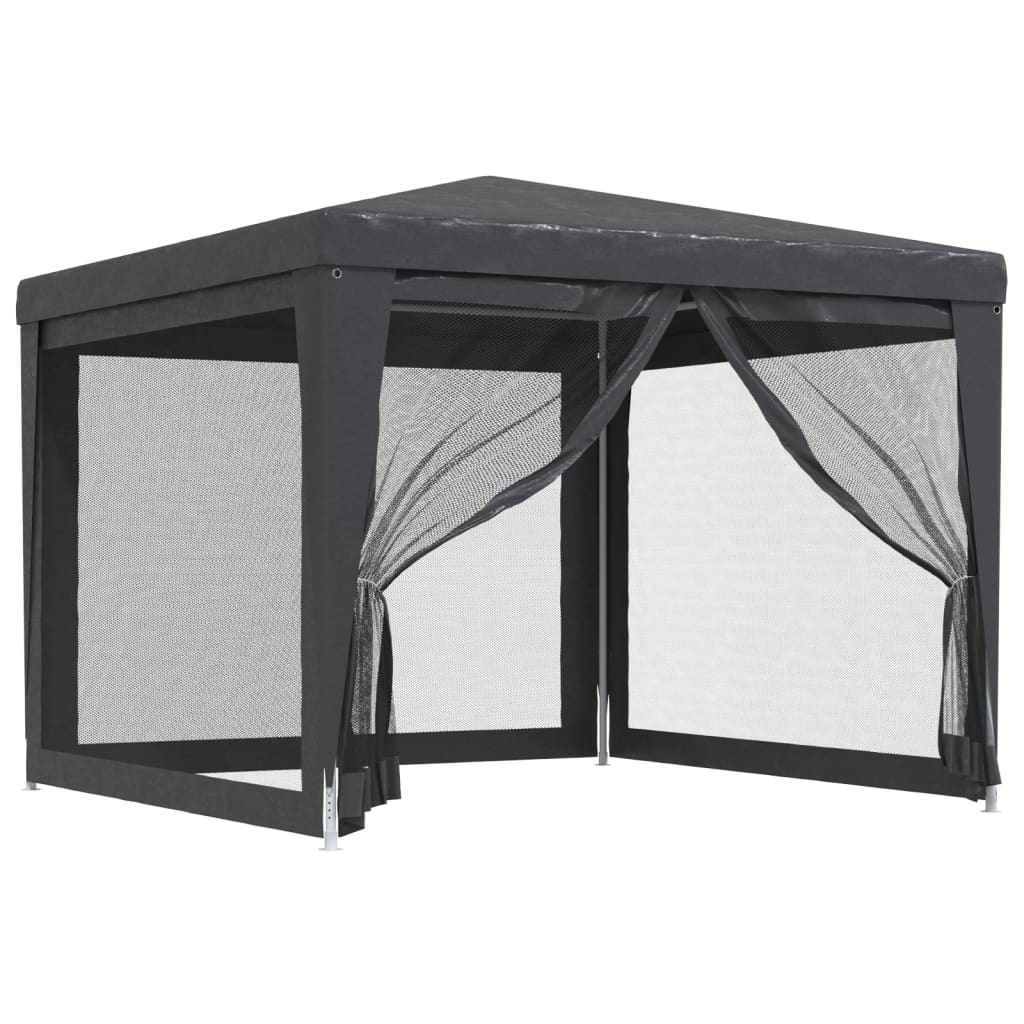 Tenda Per Feste Con 4 Pareti In Rete In Hdpe Antracite