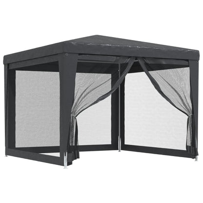 Tenda Per Feste Con 4 Pareti In Rete In Hdpe Antracite