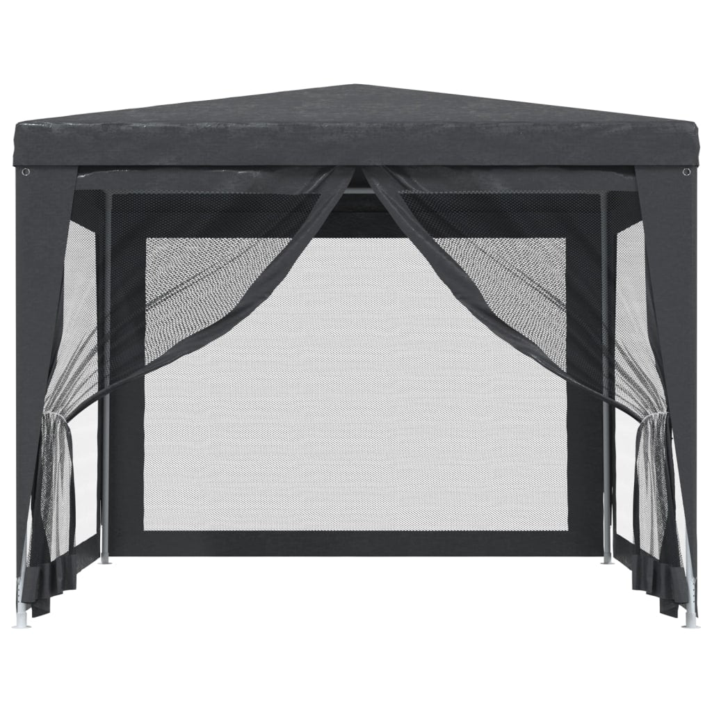 Tenda Per Feste Con 4 Pareti In Rete In Hdpe Antracite