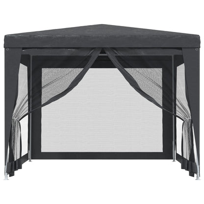 Tenda Per Feste Con 4 Pareti In Rete In Hdpe Antracite