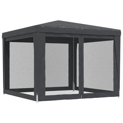Tenda Per Feste Con 4 Pareti In Rete In Hdpe Antracite