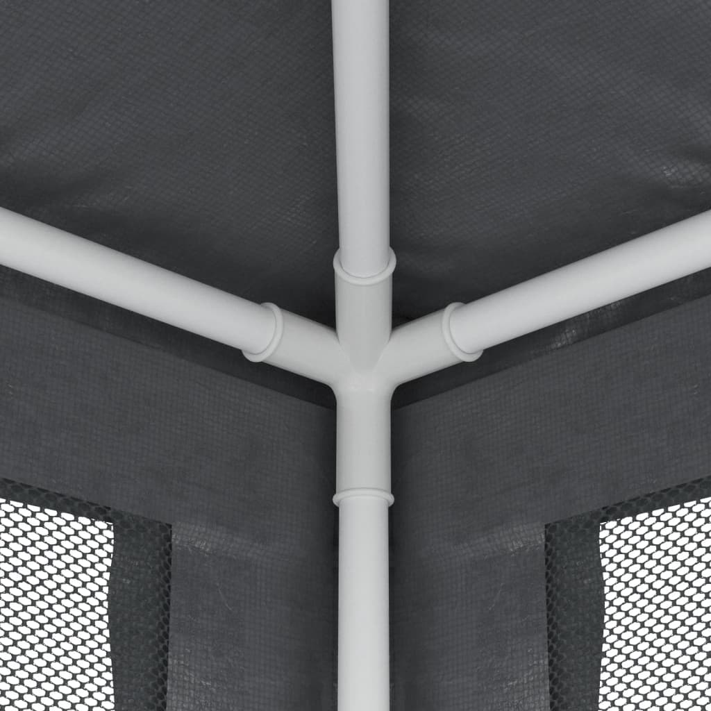 Tenda Per Feste Con 4 Pareti In Rete In Hdpe Antracite