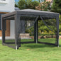 Tenda Per Feste Con 4 Pareti In Rete In Hdpe Antracite