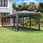 Tenda Per Feste Con 4 Pareti In Rete In Hdpe Antracite