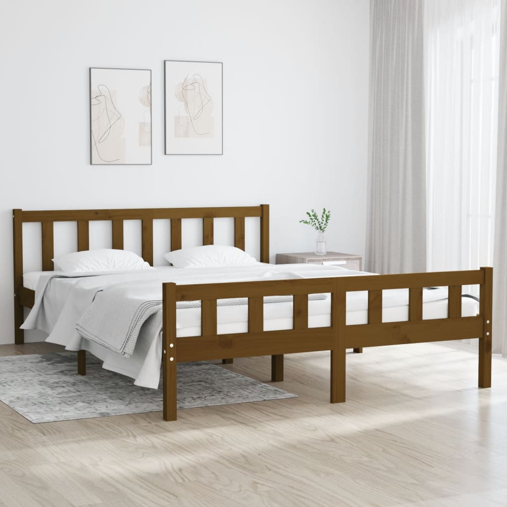 Letto Senza Materasso Cera In Legno Di Pino